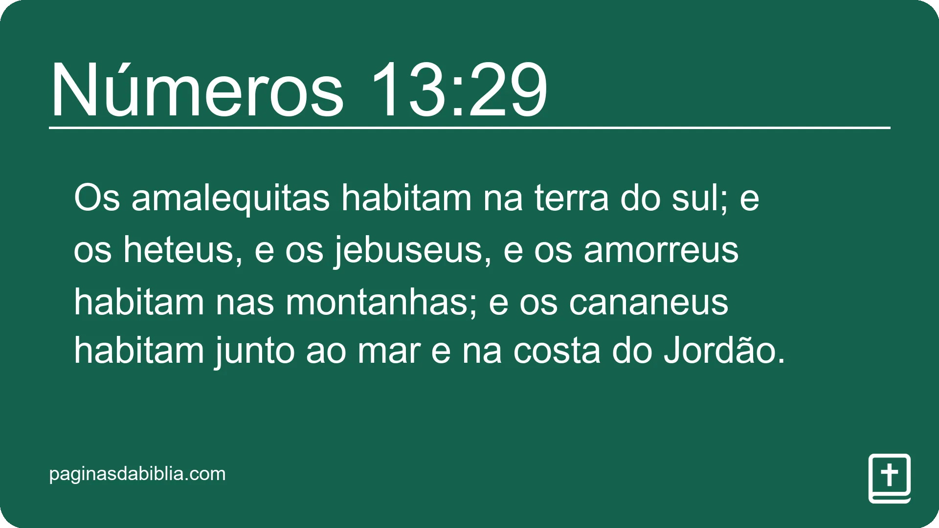 Números 13:29