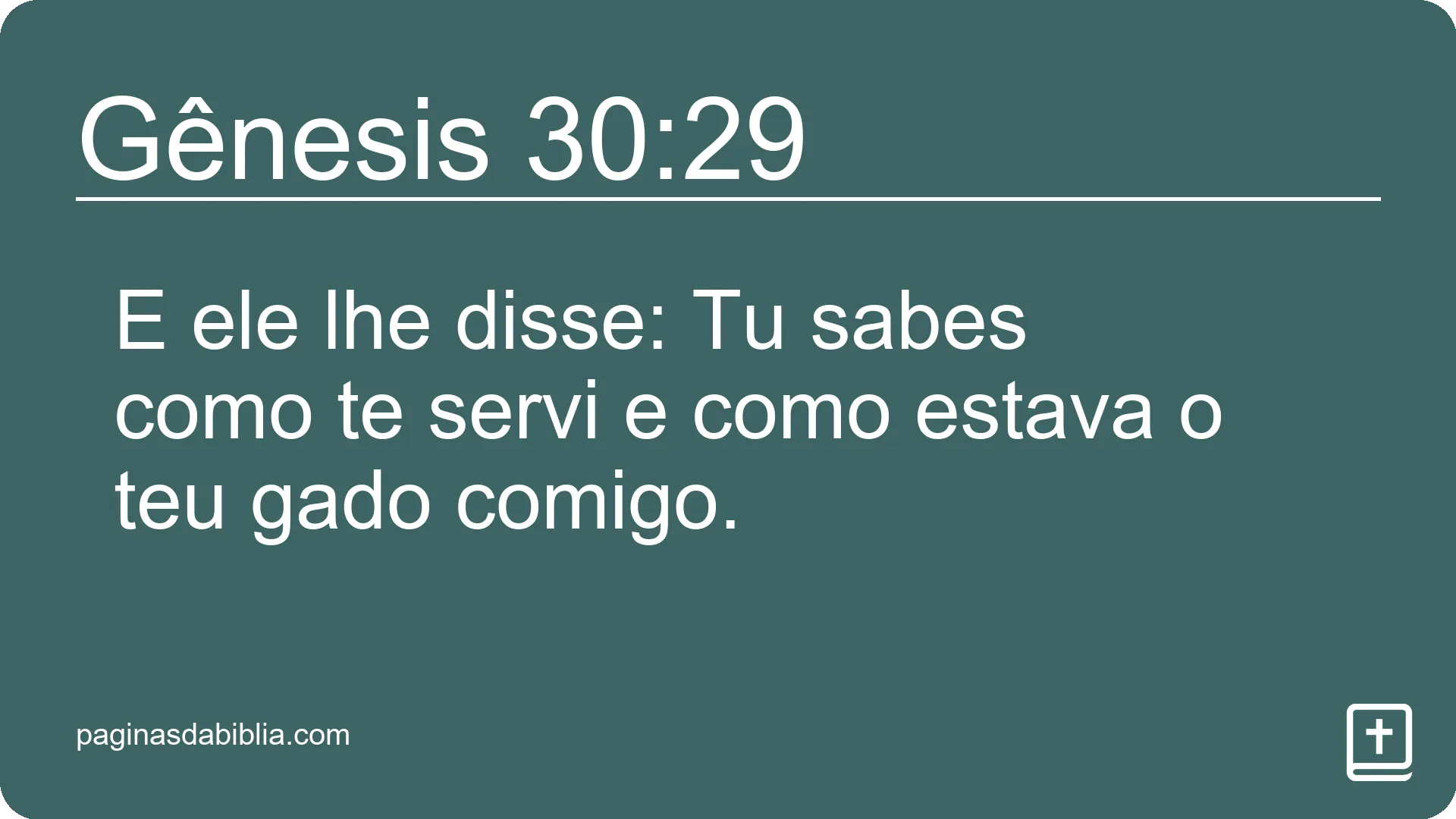 Gênesis 30:29