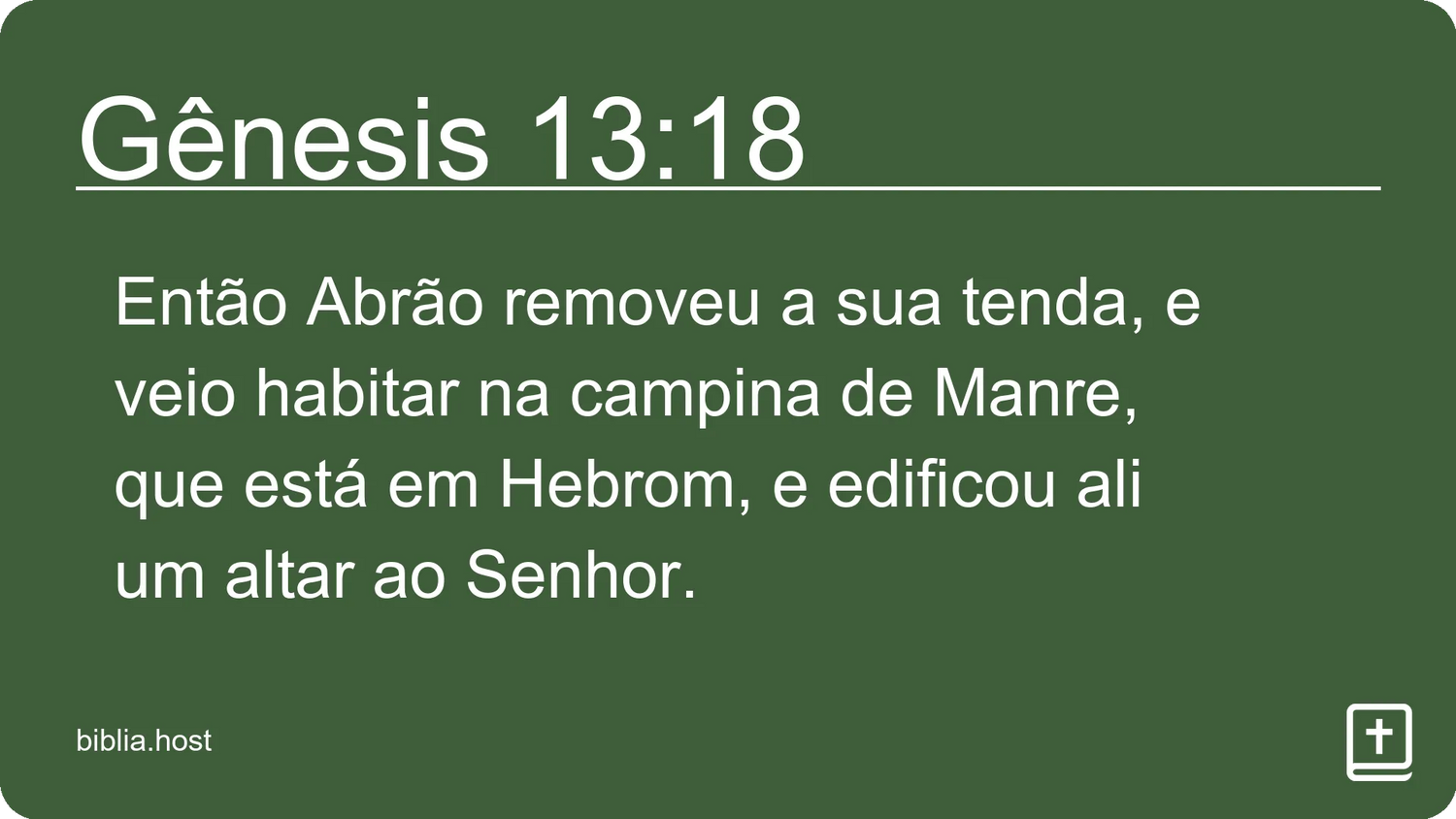 Gênesis 13:18