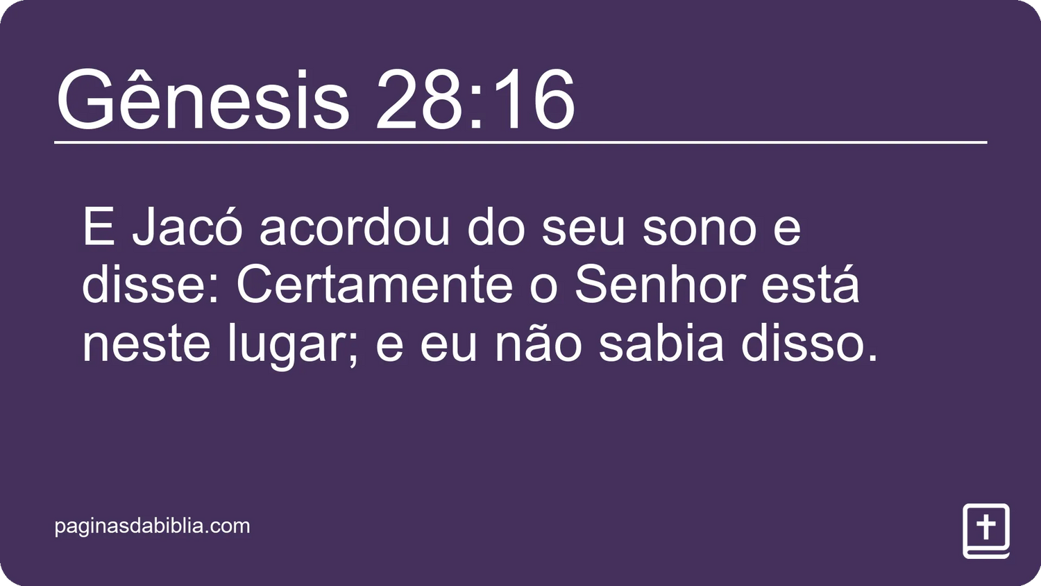 Gênesis 28:16