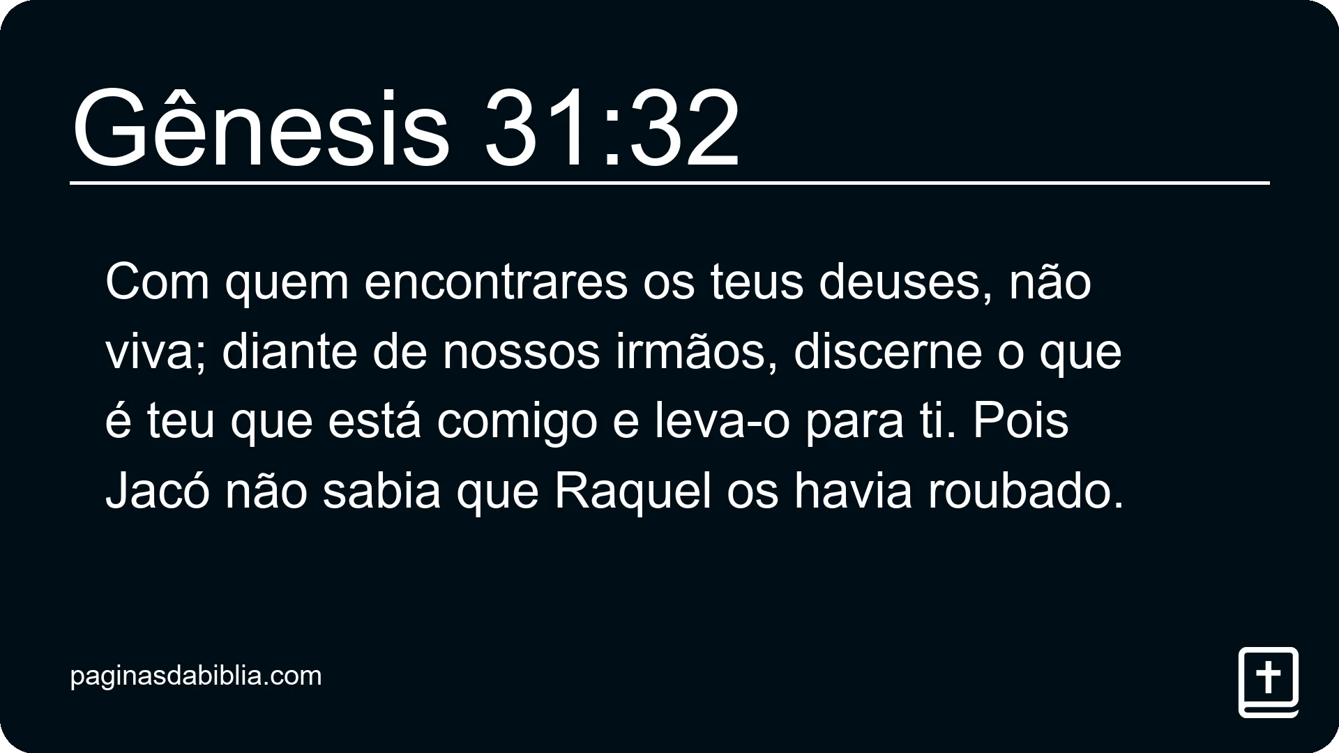 Gênesis 31:32