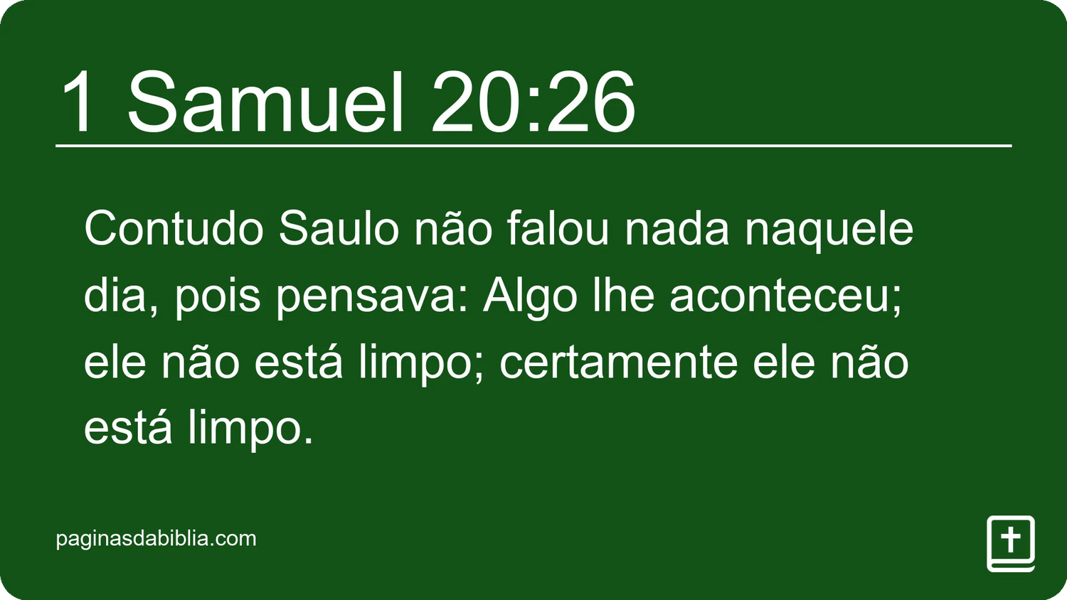 1 Samuel 20:26