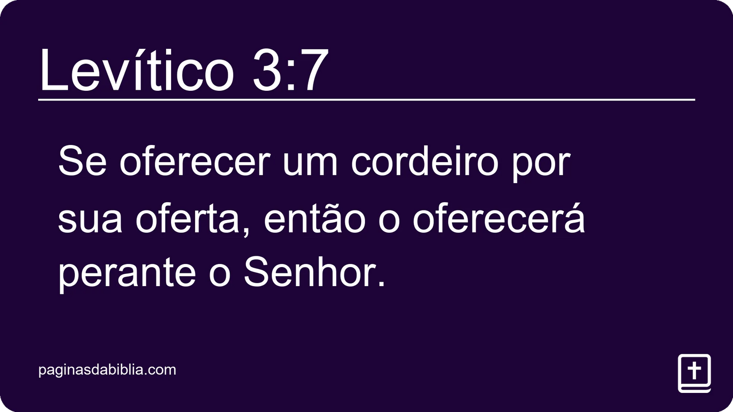 Levítico 3:7