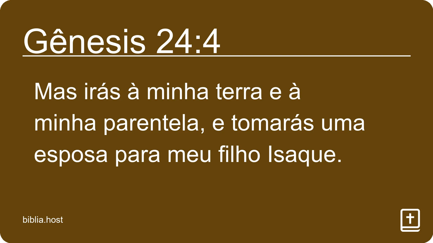 Gênesis 24:4