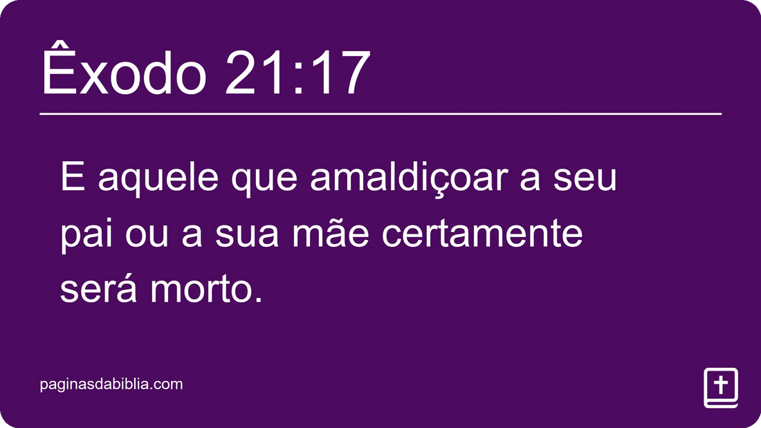 Êxodo 21:17