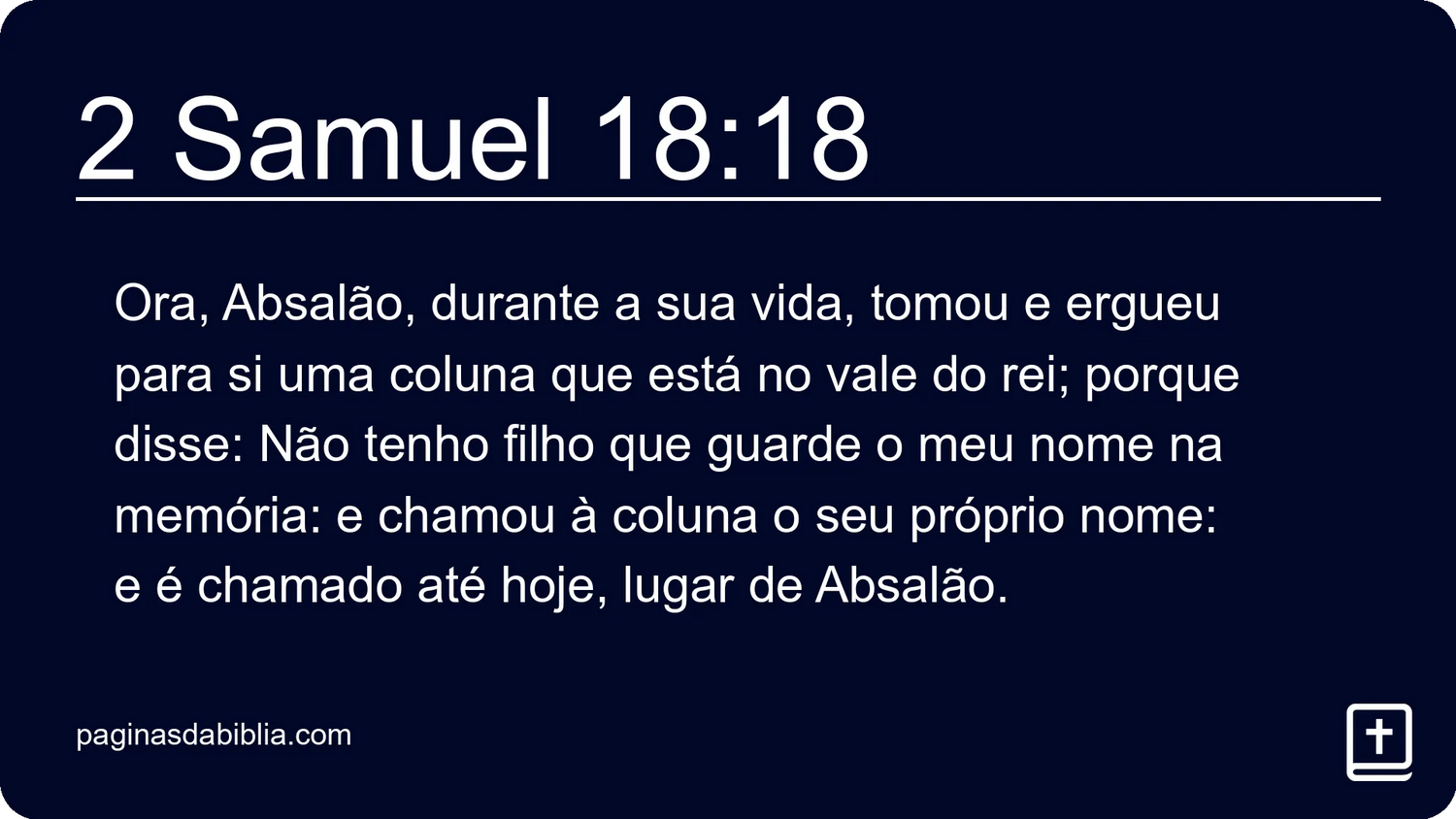 2 Samuel 18:18