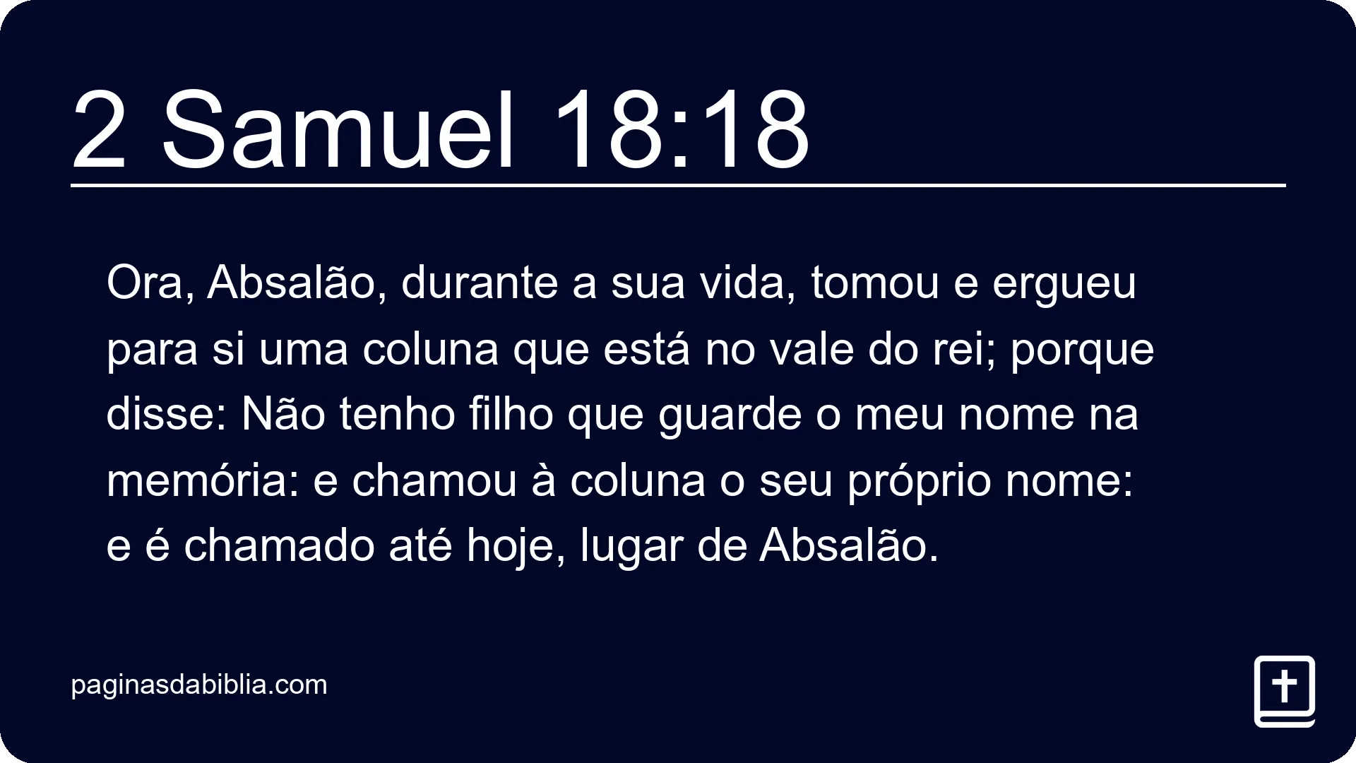 2 Samuel 18:18