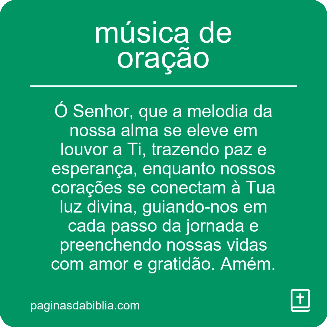 música de oração