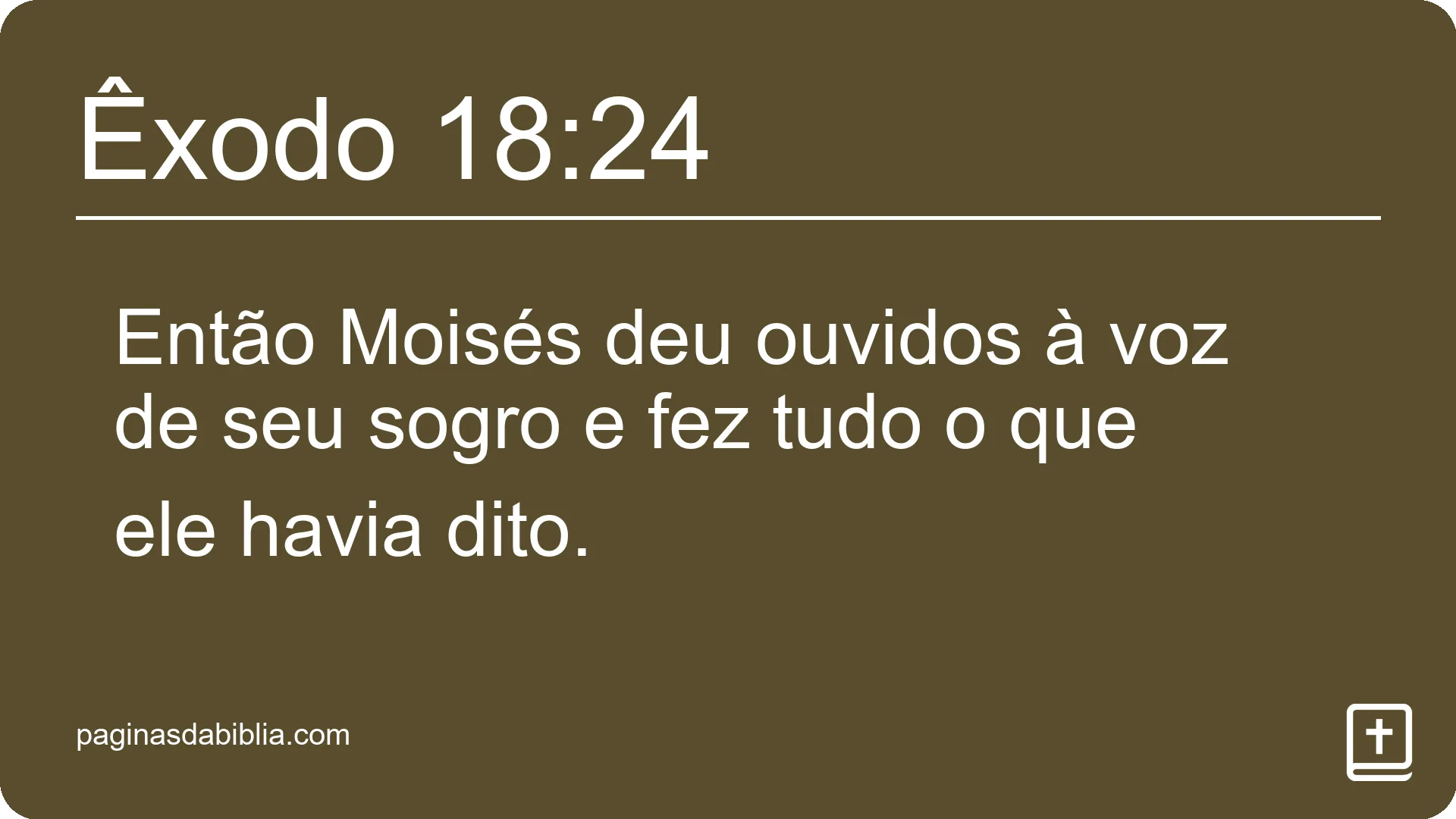 Êxodo 18:24