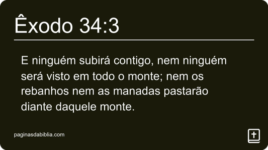 Êxodo 34:3