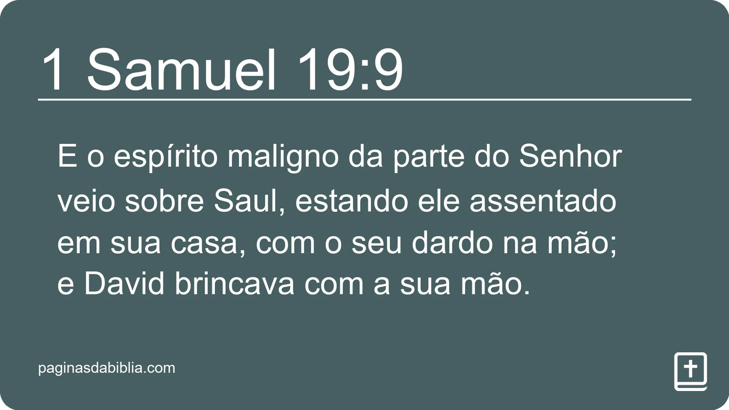 1 Samuel 19:9