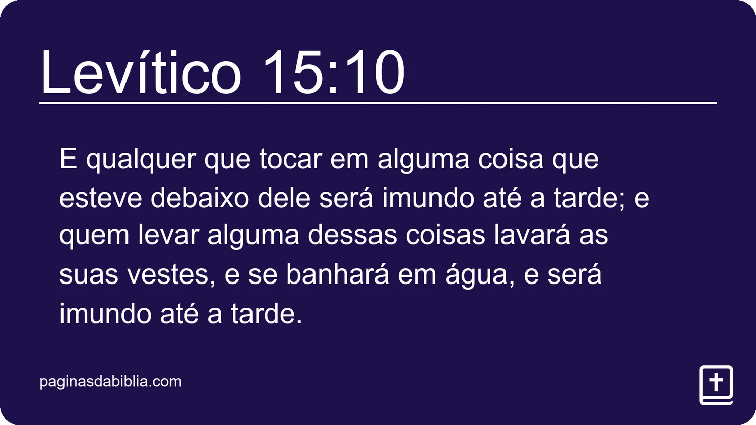 Levítico 15:10