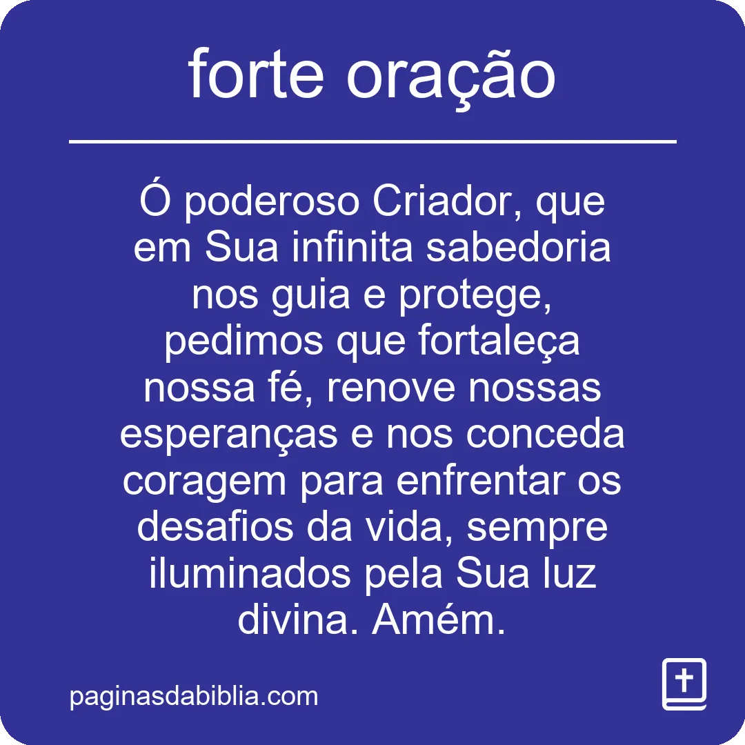 forte oração