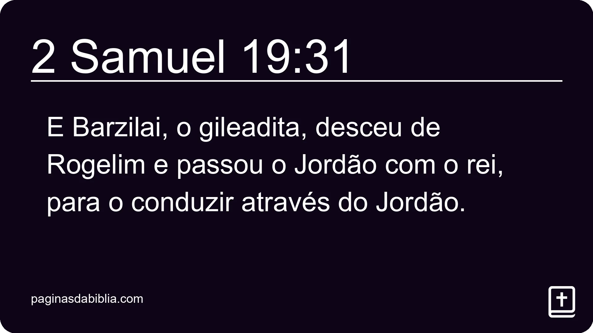 2 Samuel 19:31