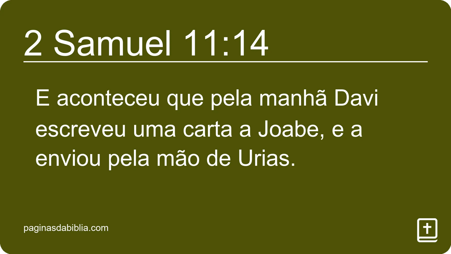 2 Samuel 11:14