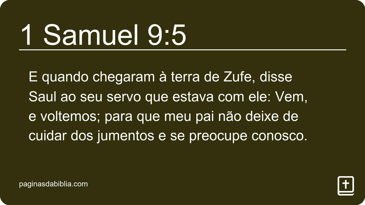 1 Samuel 9:5