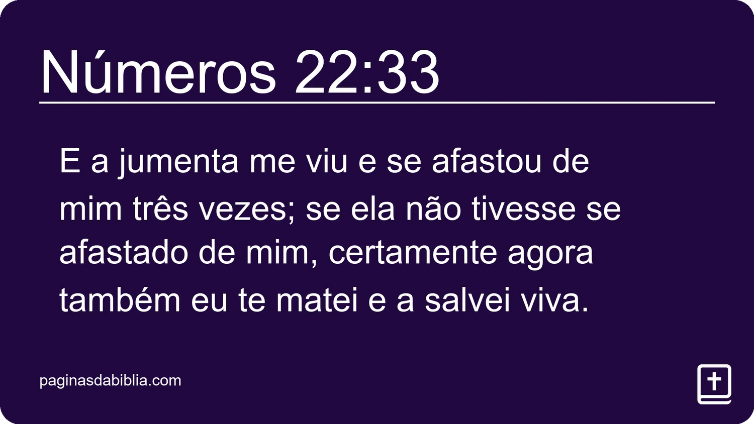 Números 22:33