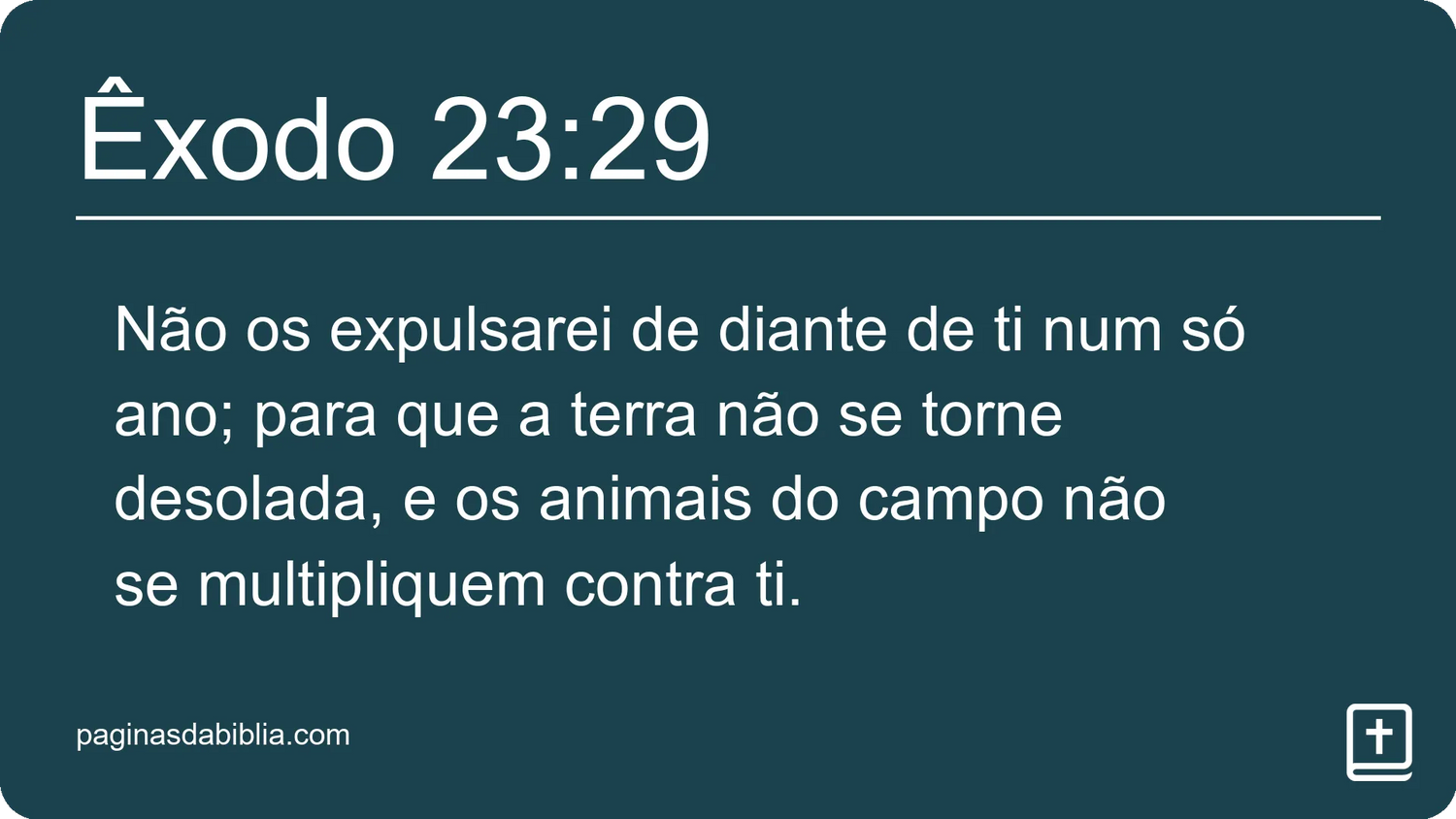 Êxodo 23:29