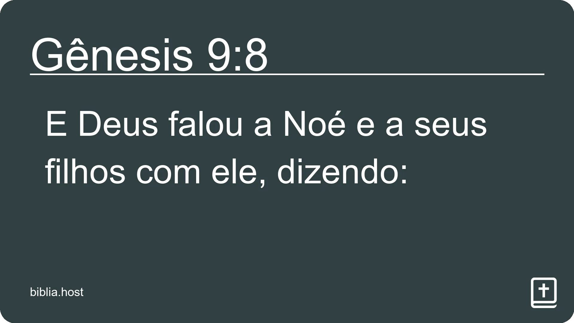 Gênesis 9:8