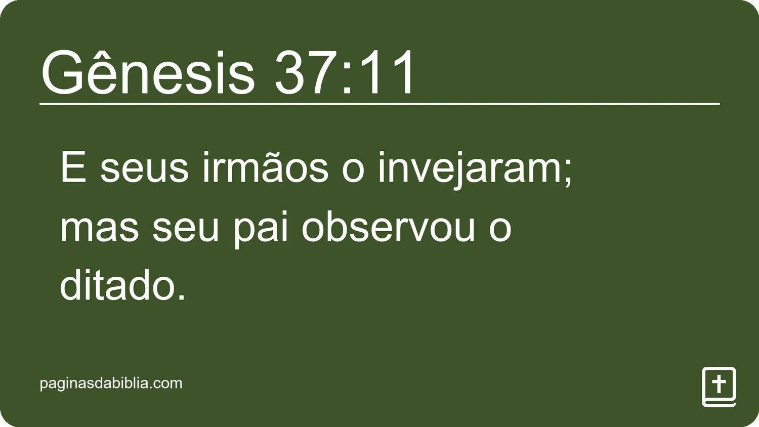 Gênesis 37:11