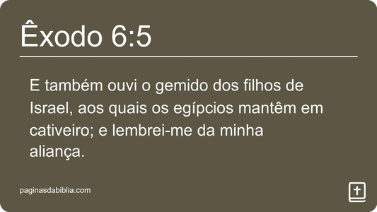 Êxodo 6:5