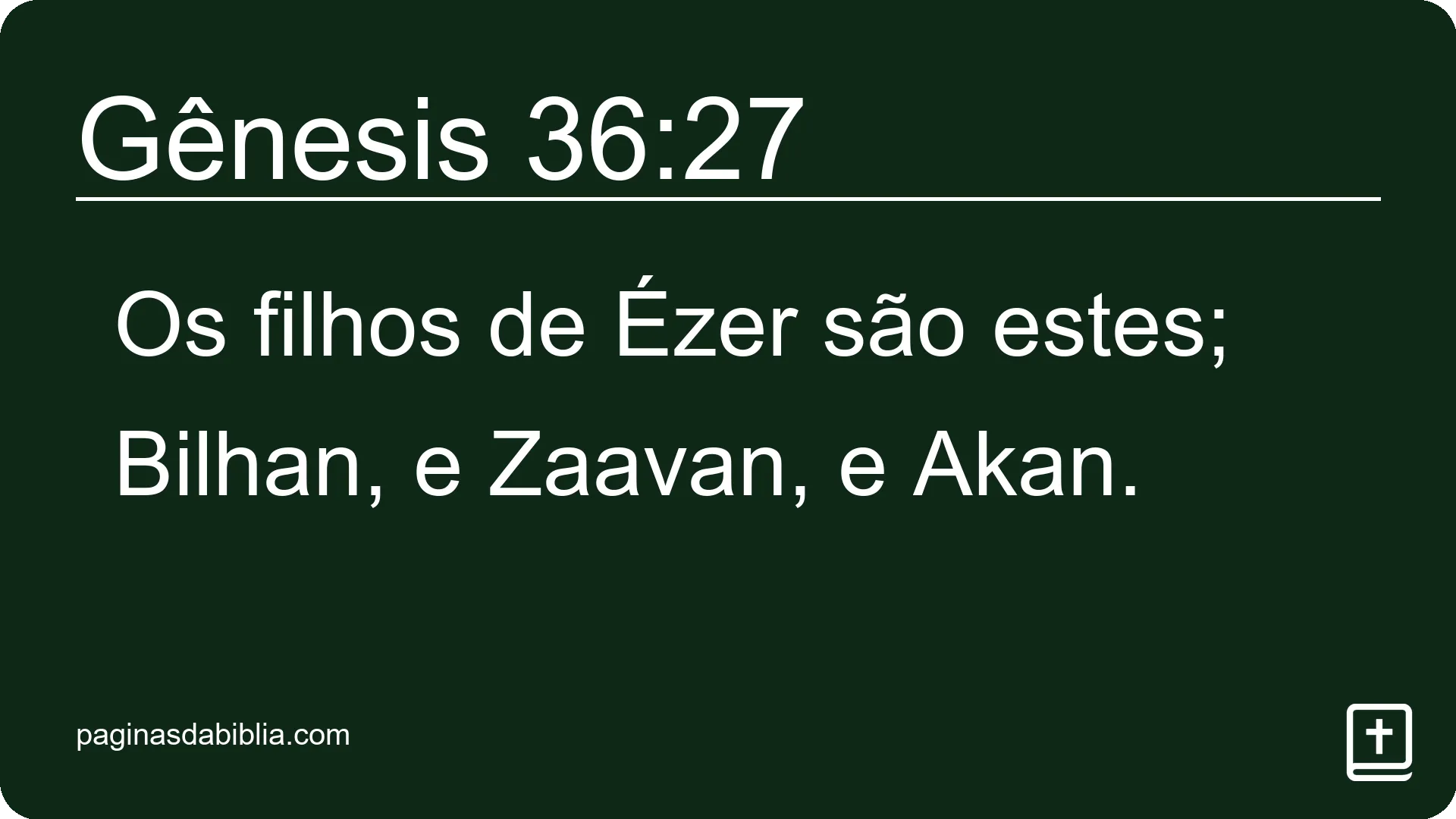 Gênesis 36:27