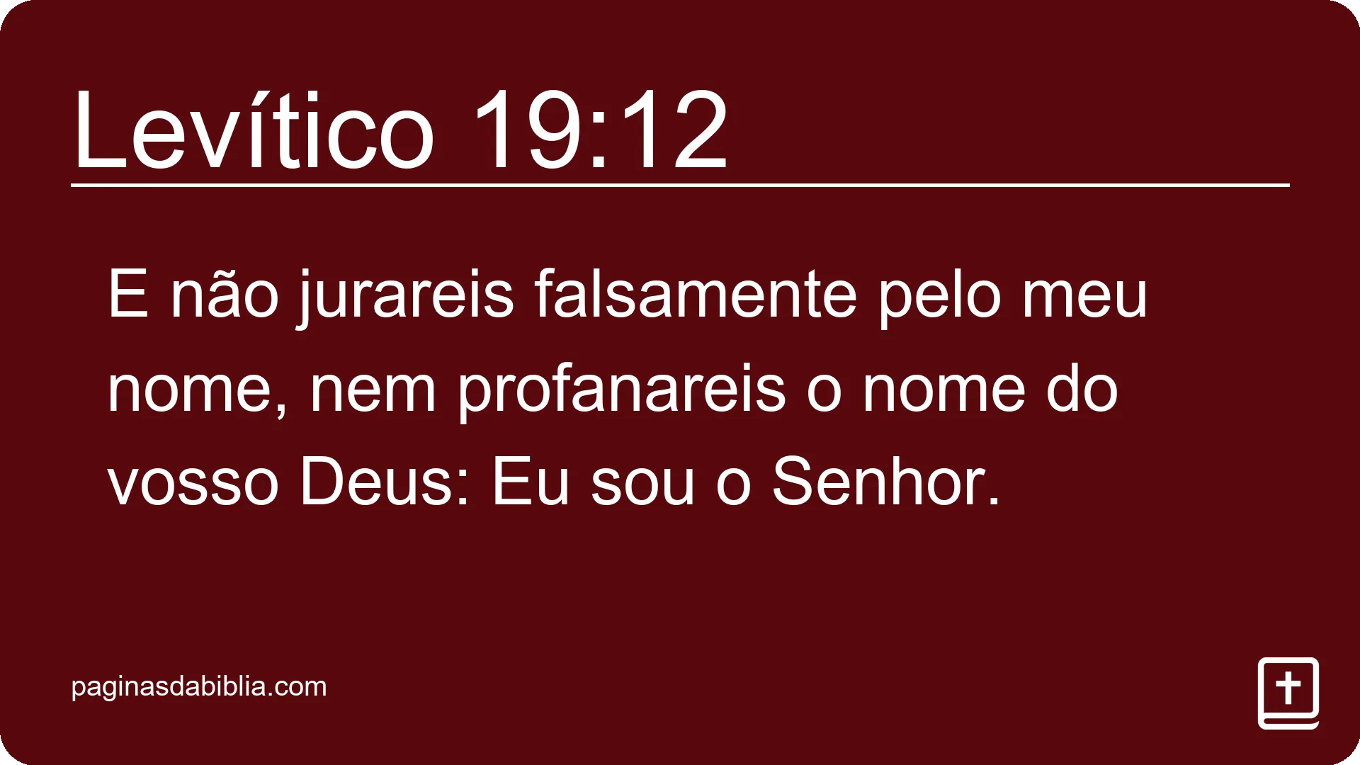 Levítico 19:12