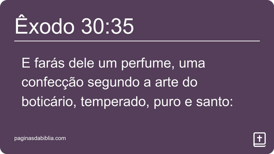 Êxodo 30:35