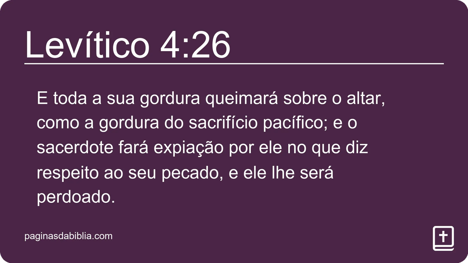 Levítico 4:26