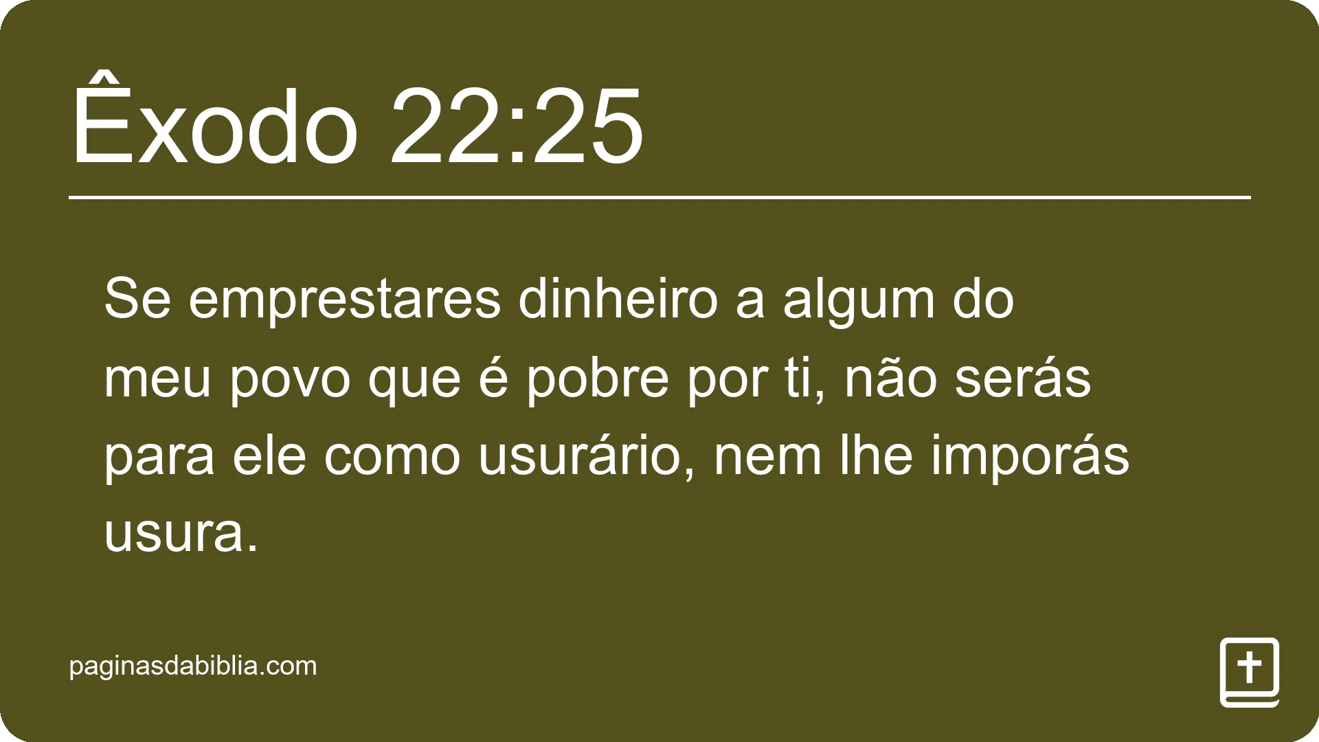 Êxodo 22:25