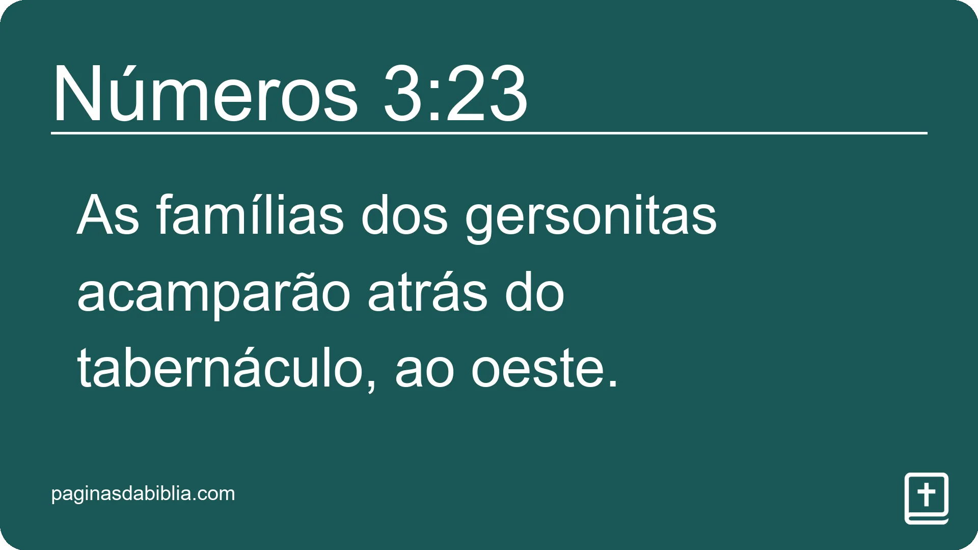 Números 3:23