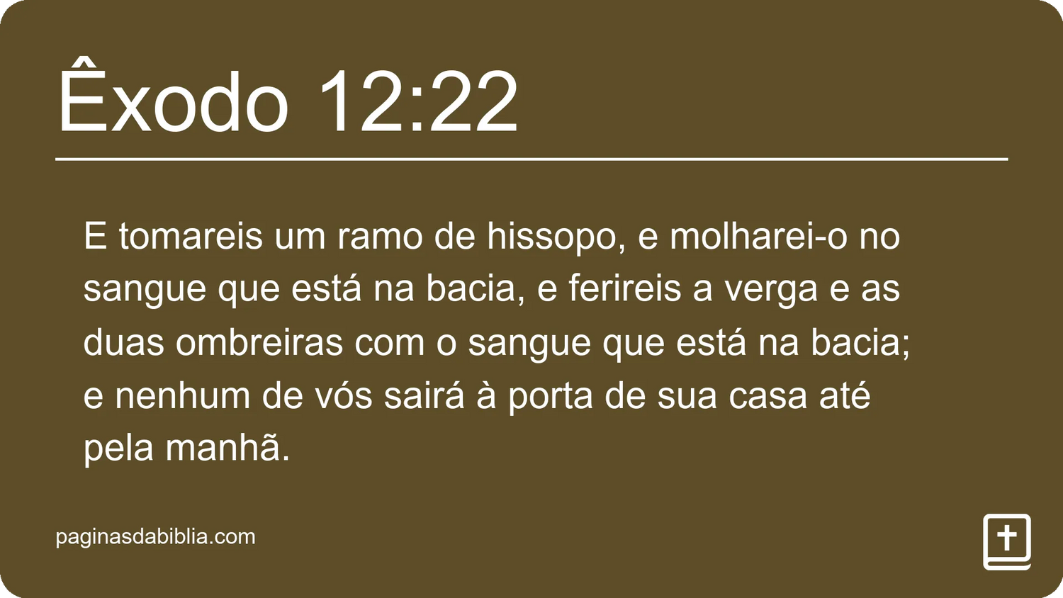 Êxodo 12:22