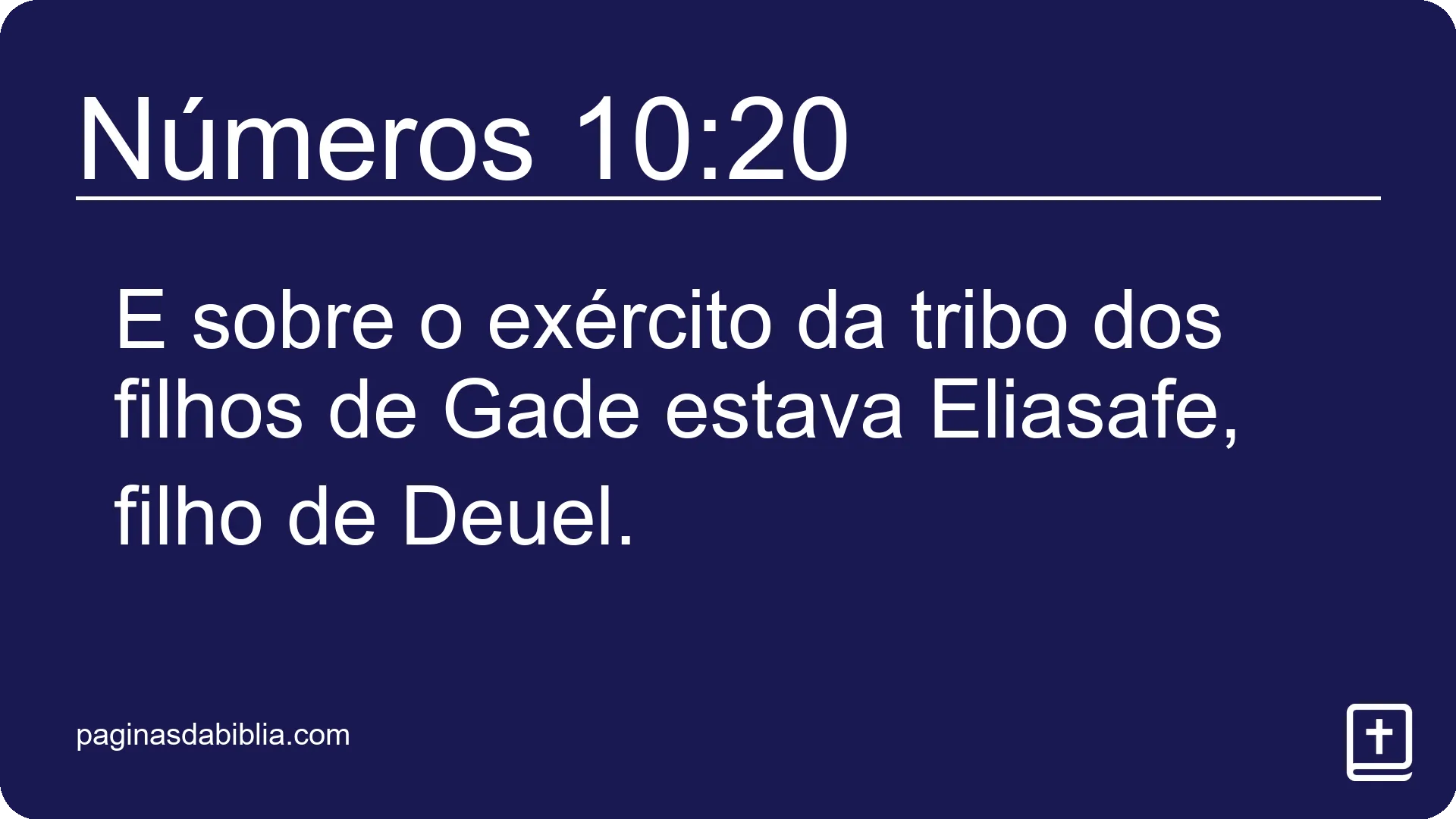 Números 10:20