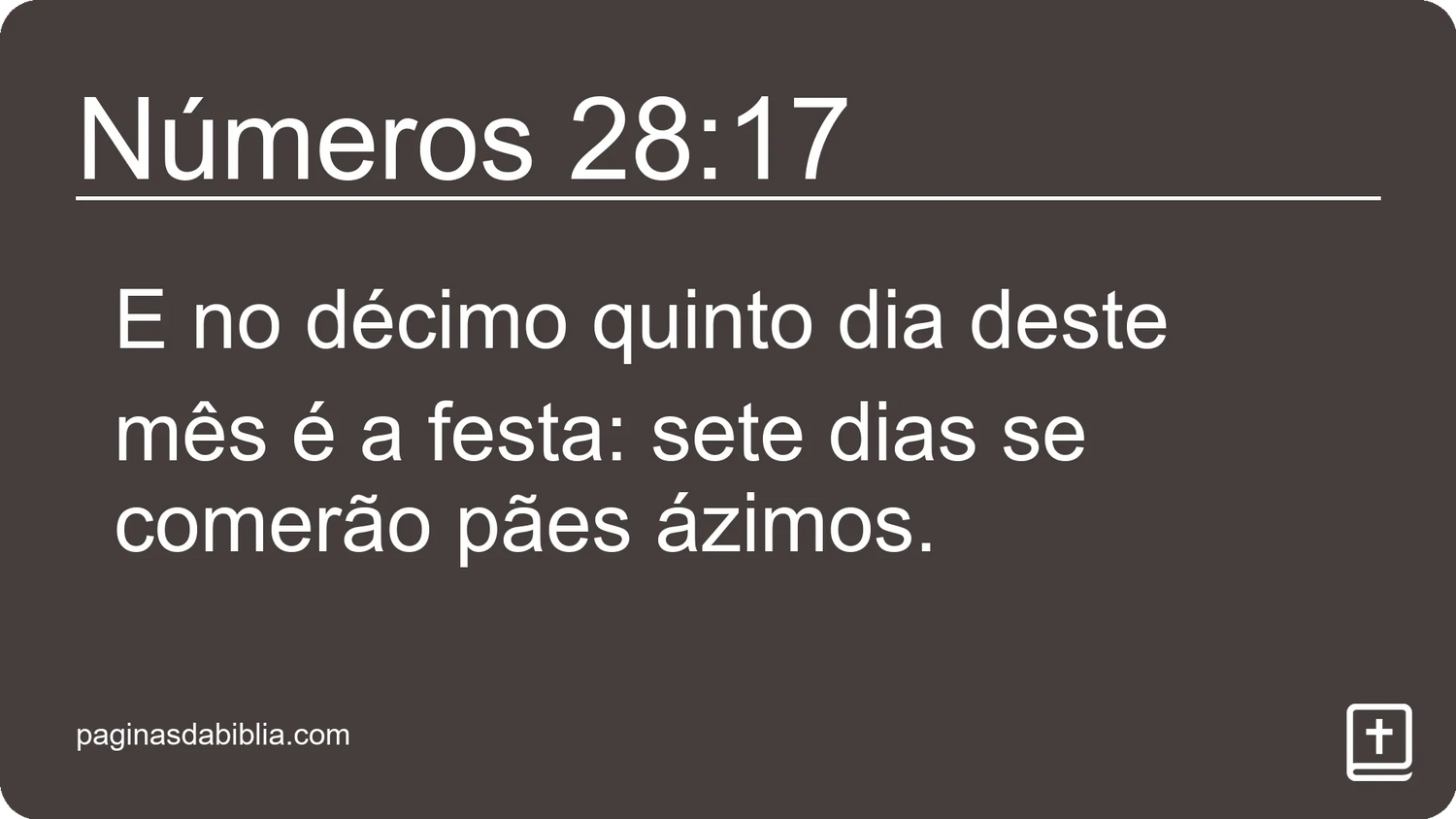 Números 28:17