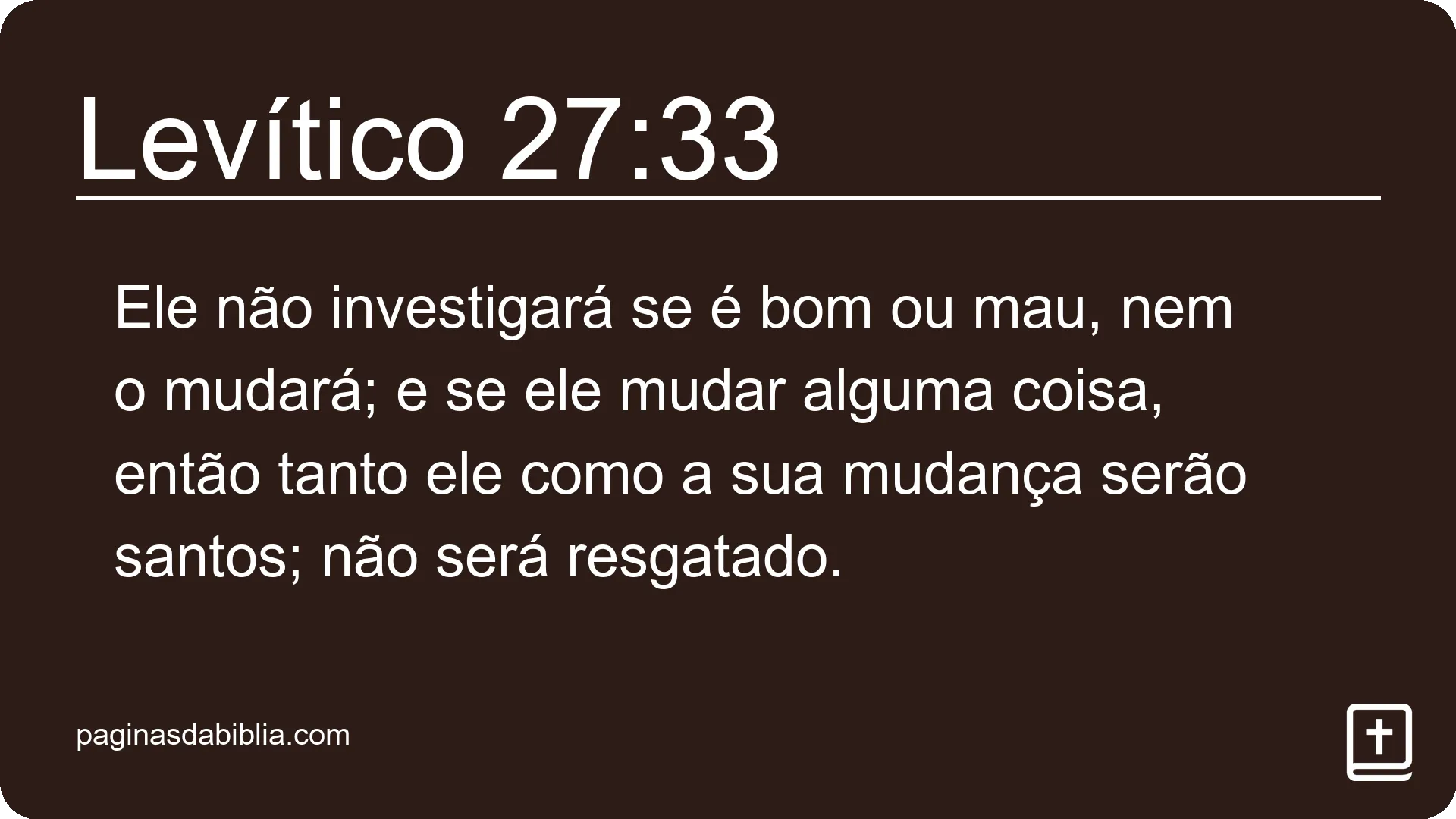 Levítico 27:33