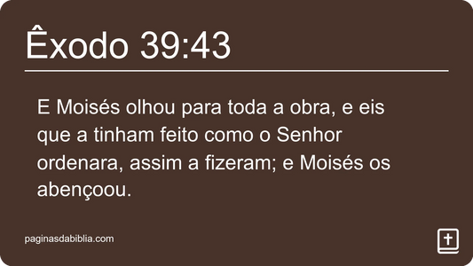 Êxodo 39:43