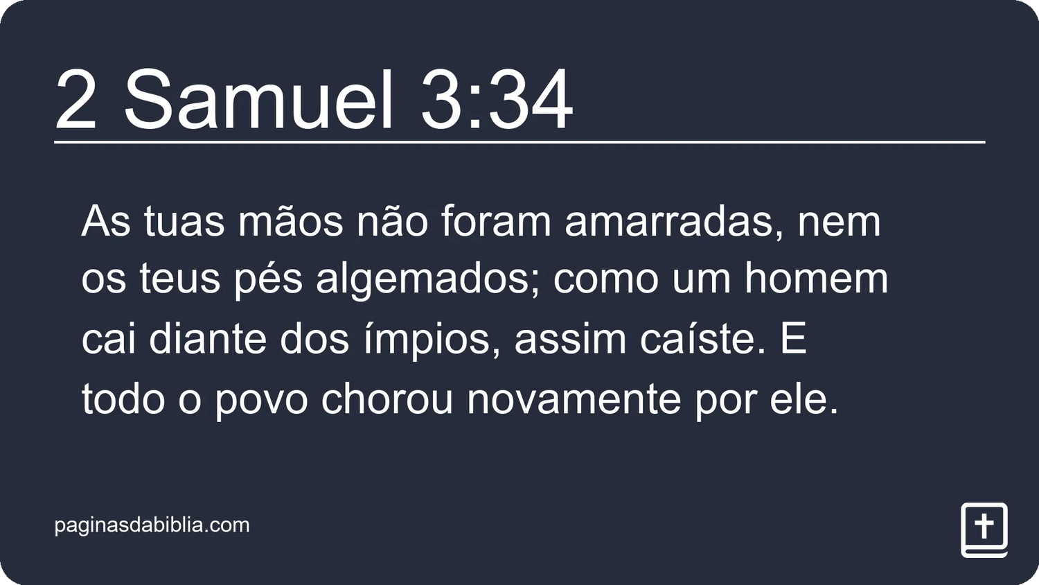 2 Samuel 3:34