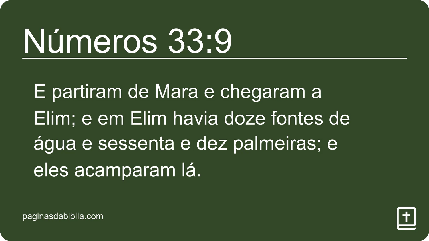 Números 33:9