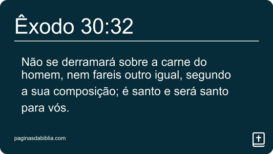 Êxodo 30:32