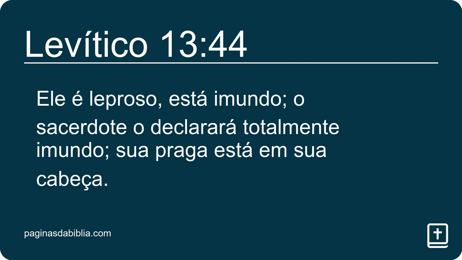 Levítico 13:44