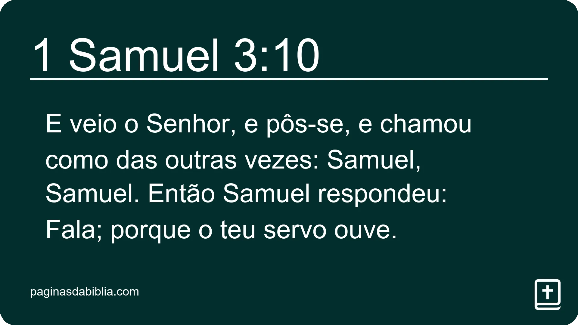 1 Samuel 3:10