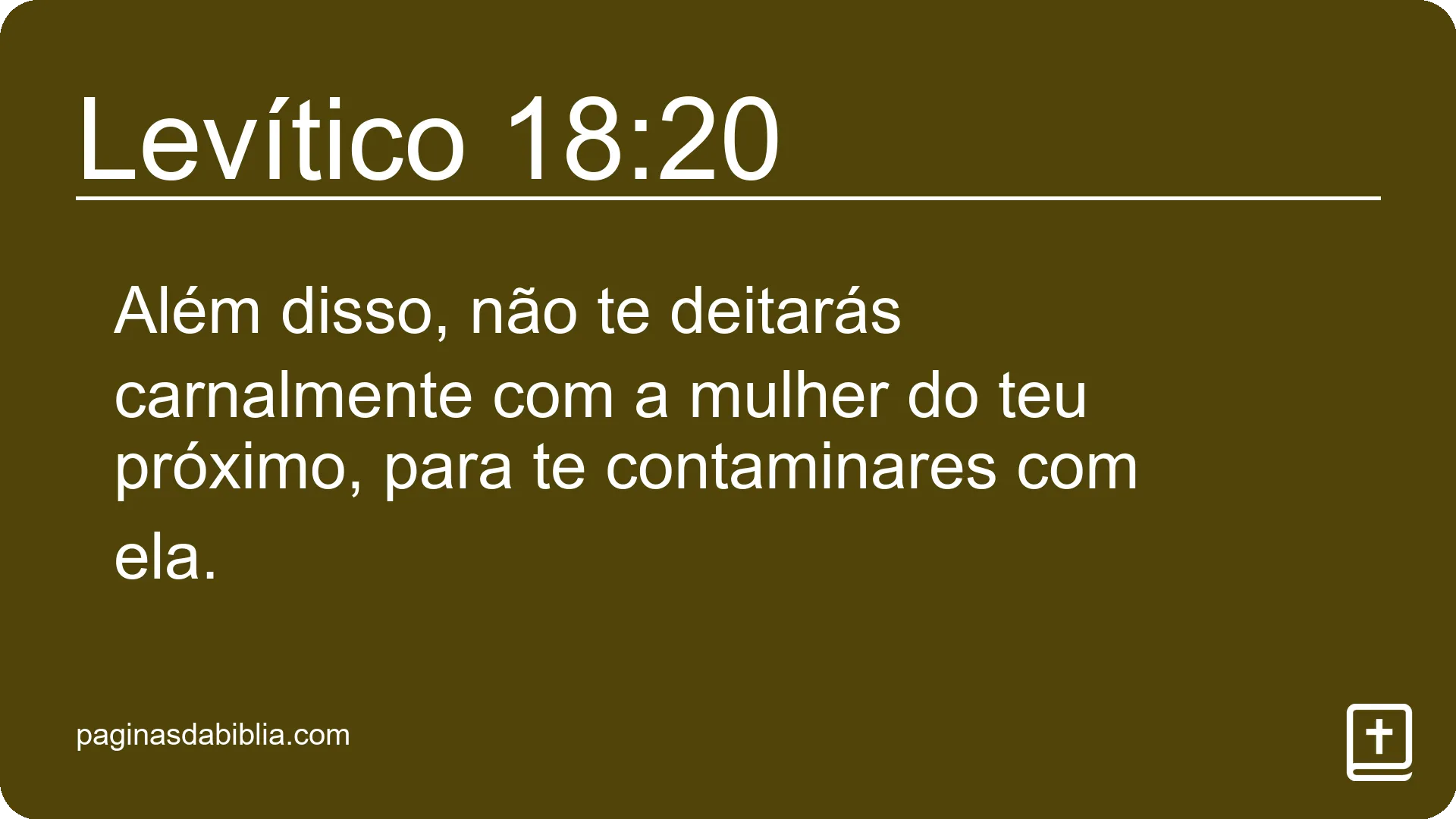 Levítico 18:20