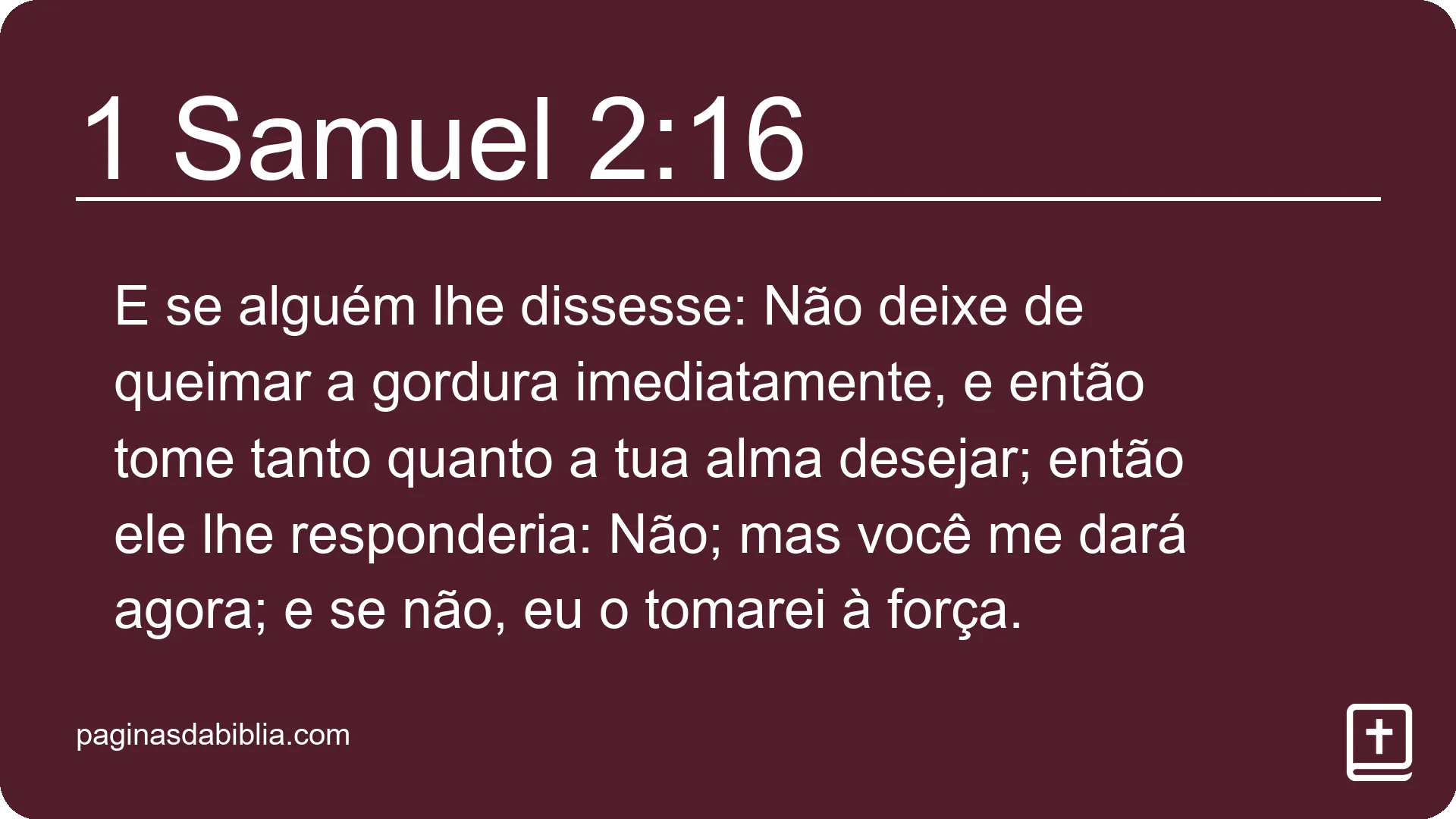 1 Samuel 2:16