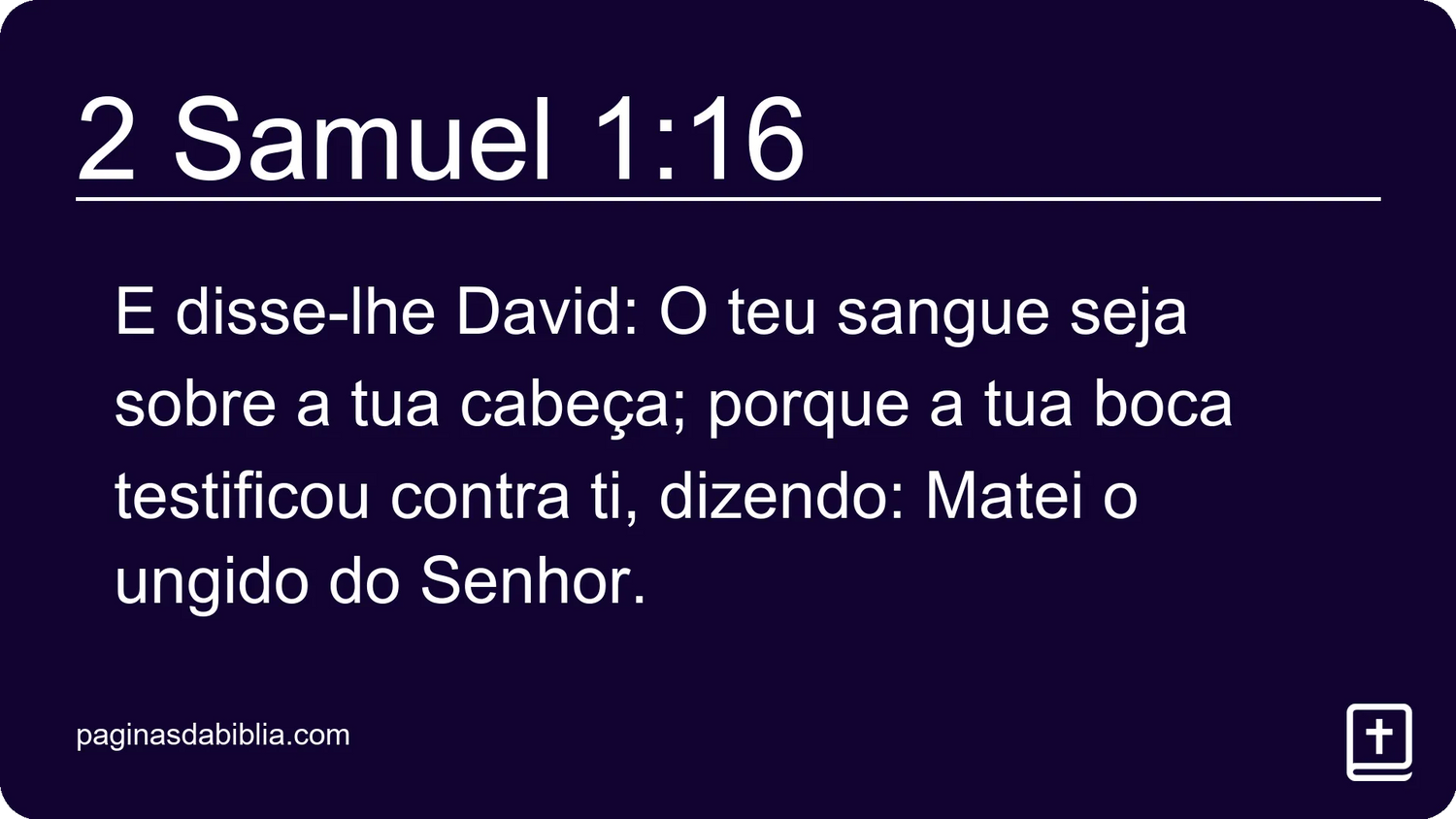 2 Samuel 1:16