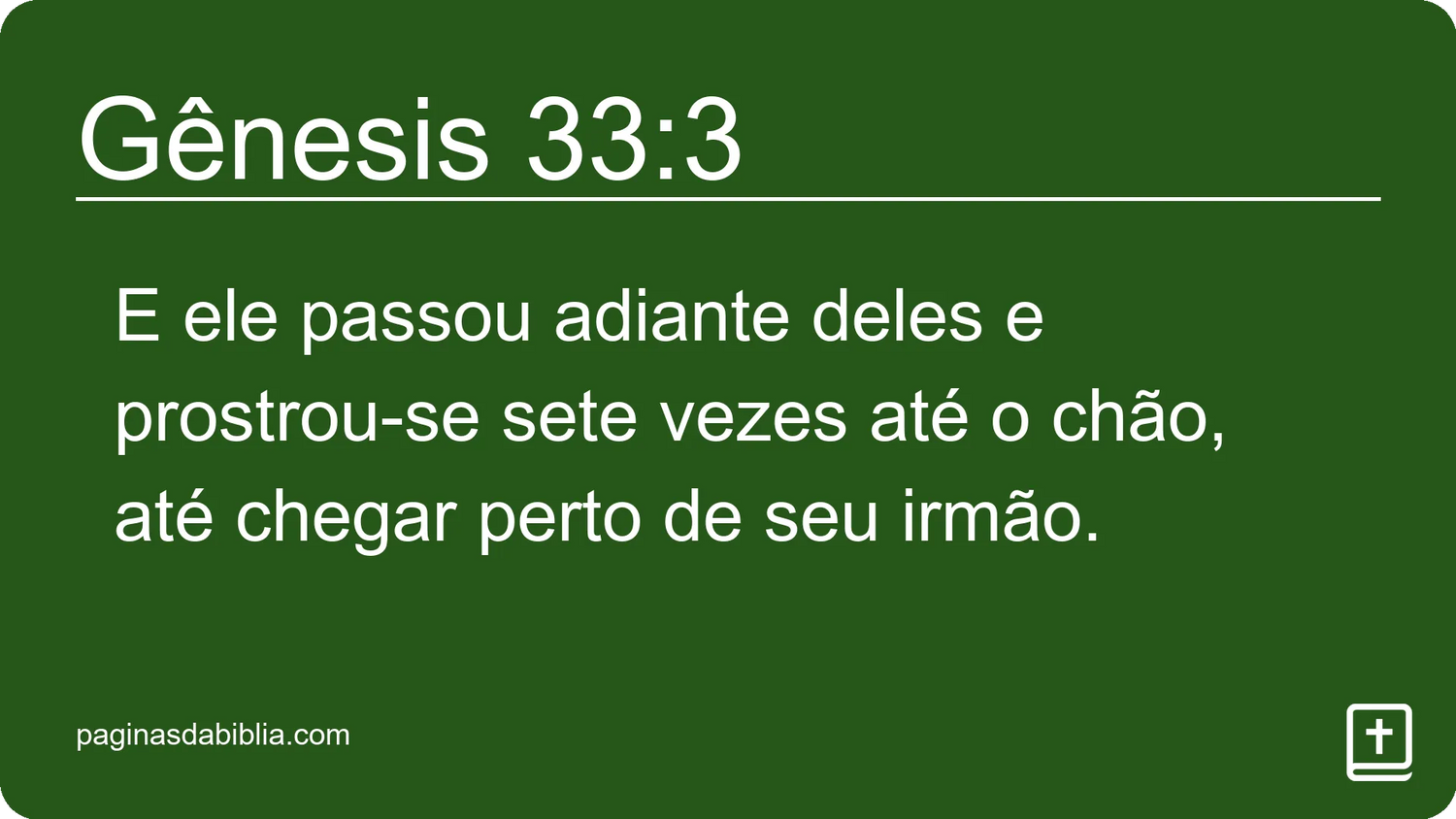 Gênesis 33:3