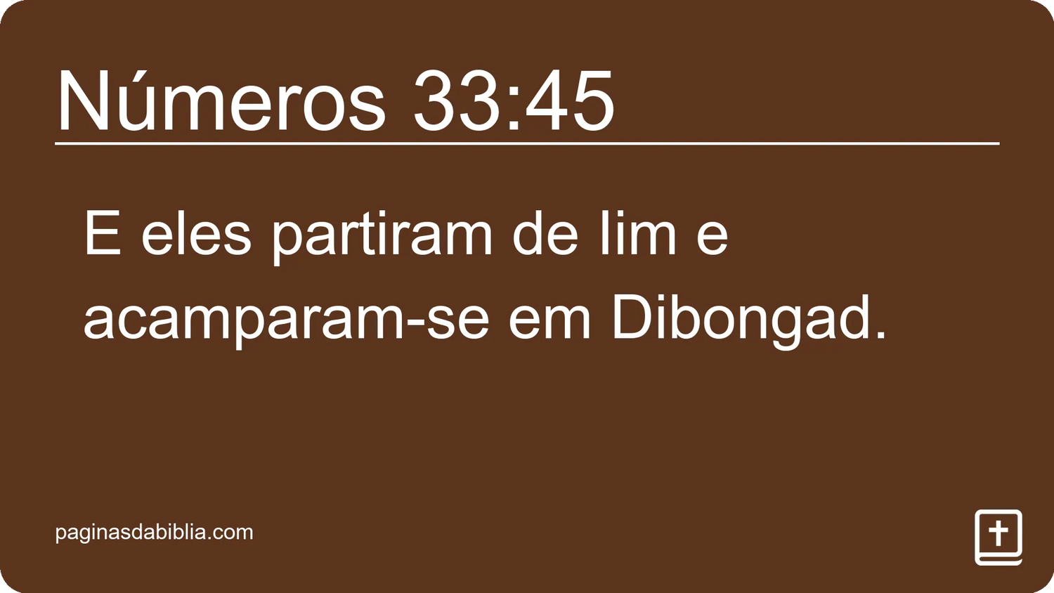 Números 33:45