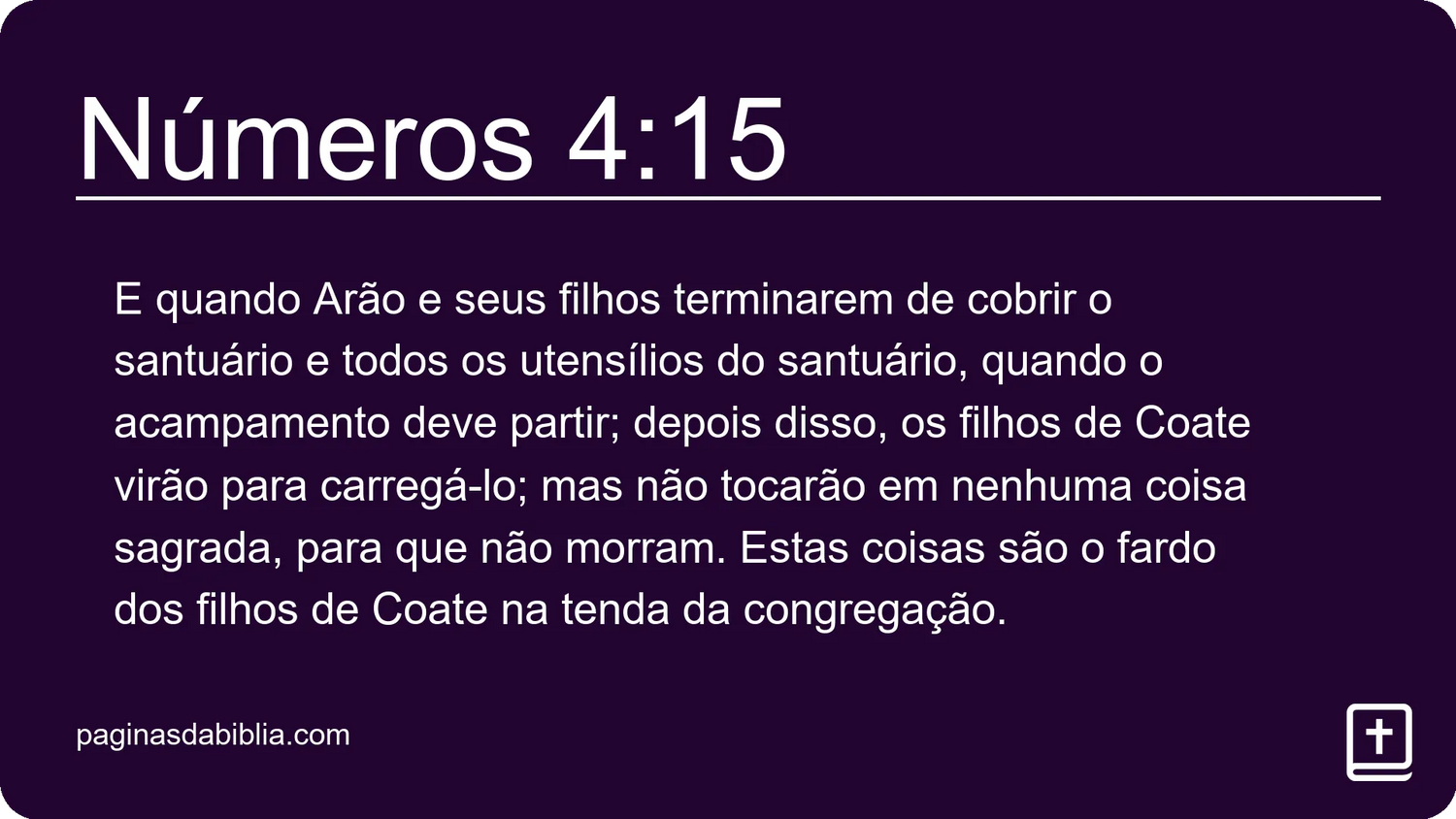 Números 4:15