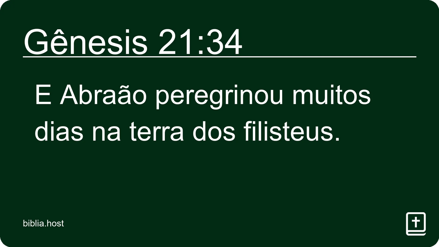 Gênesis 21:34