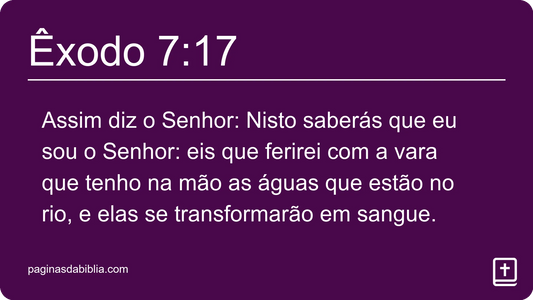 Êxodo 7:17