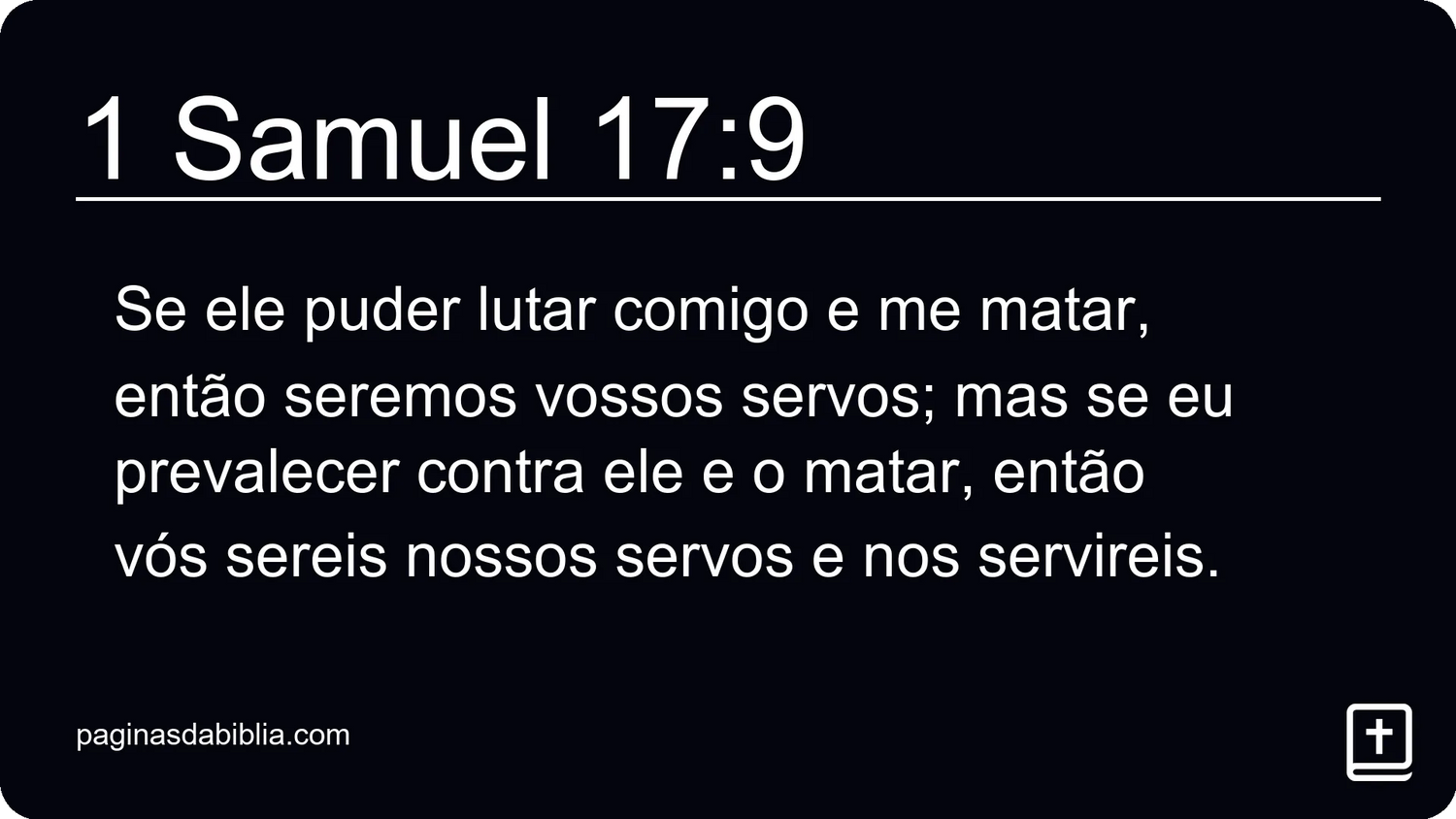 1 Samuel 17:9